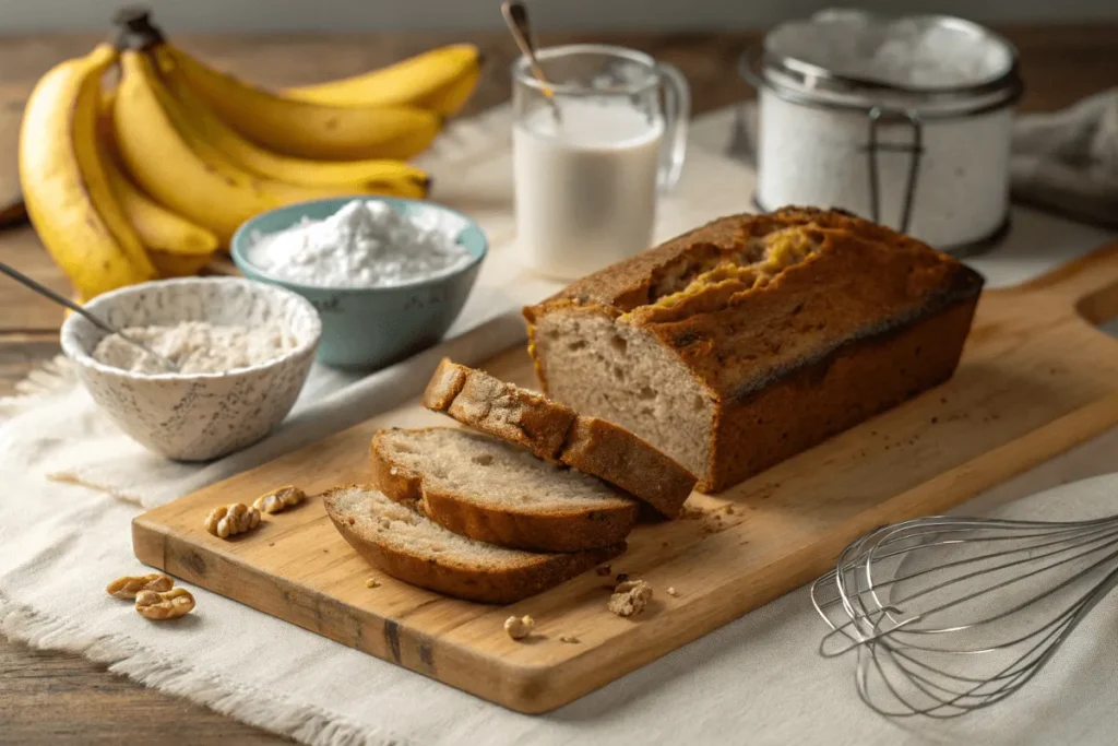 What are the ingredients in banana bread?
