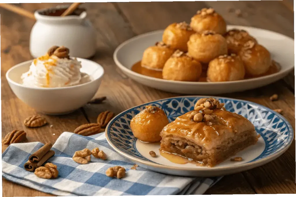 What is a famous dessert in Greece?