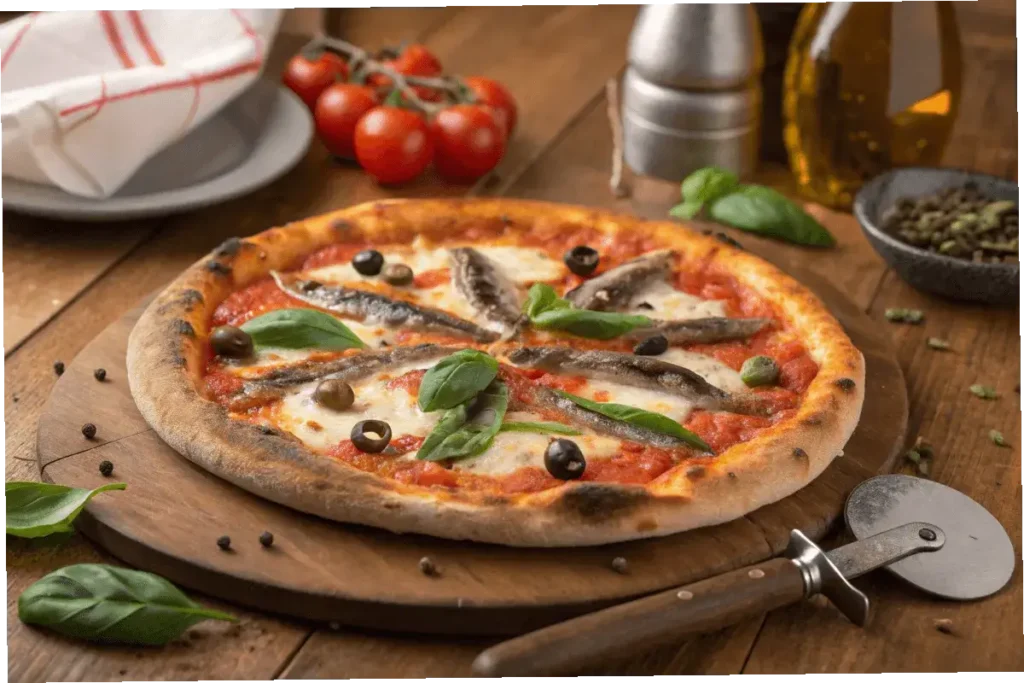 anchovies on pizza