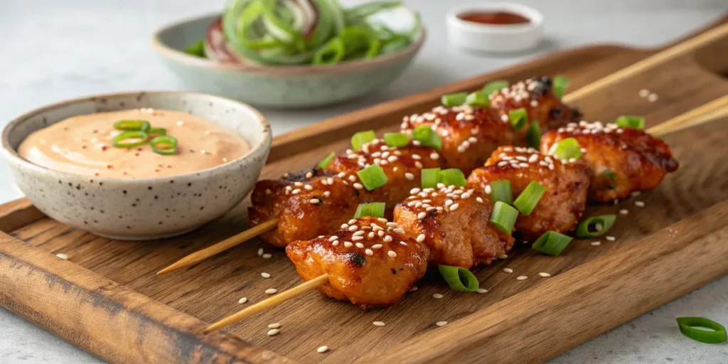bang bang chicken skewers