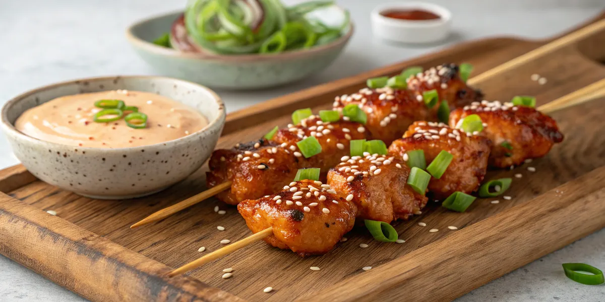 bang bang chicken skewers