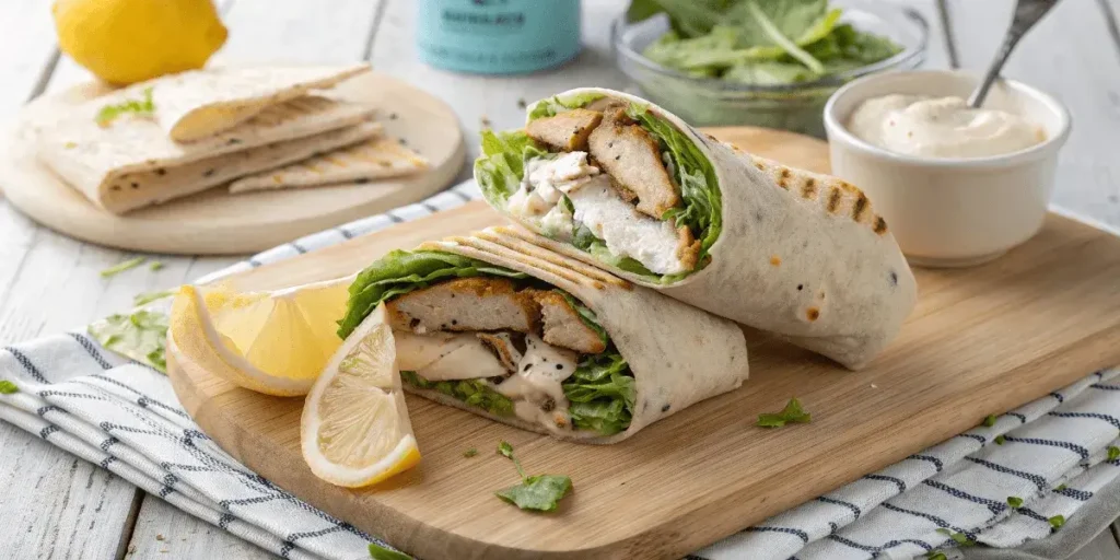 chicken caesar wrap