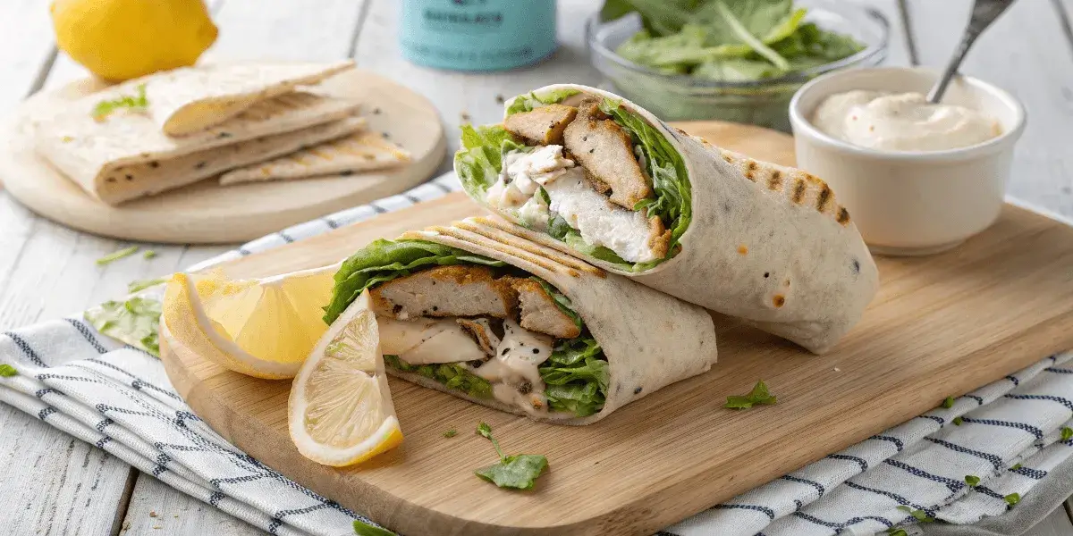 chicken caesar wrap