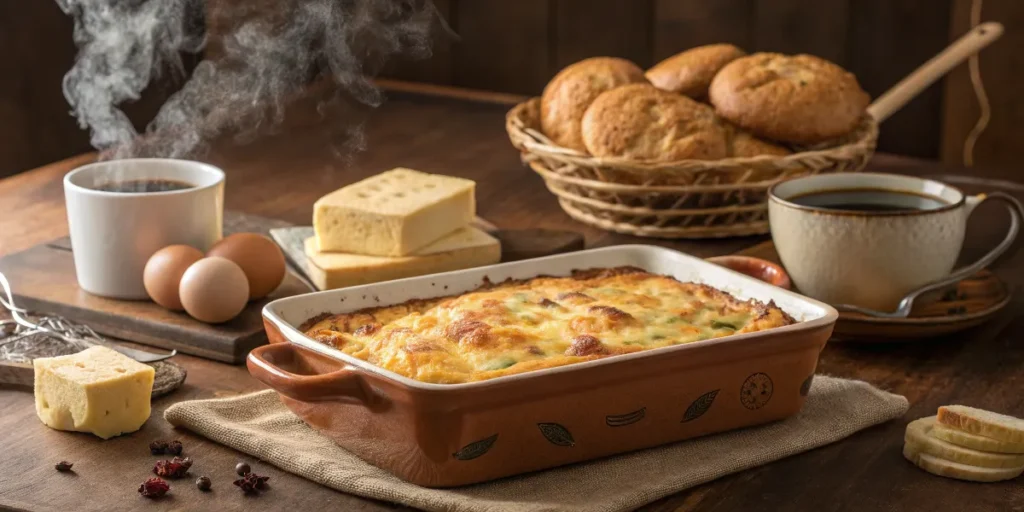 Breakfast Casserole with Biscuits
